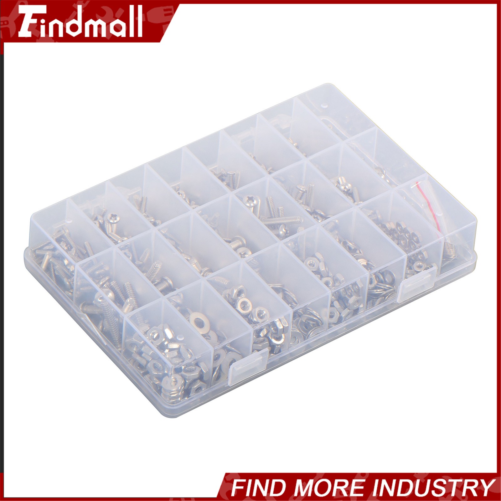 710Pcs Machine Screw Assortment Assorted Nuts Bolts and Flat Washers Kit
