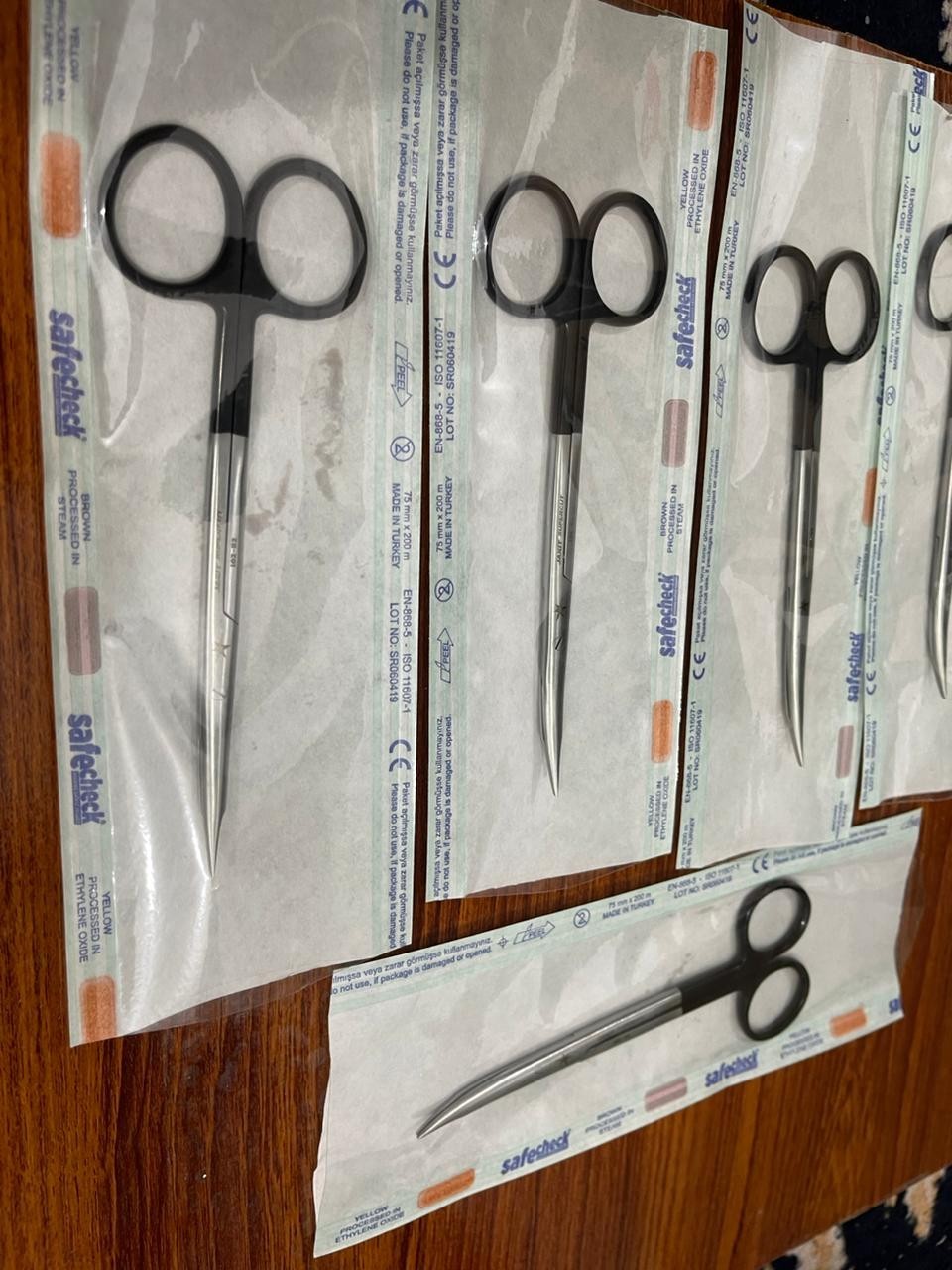lot of 5 PC AESCULAP BC931R Surgical Curved Lift Supercut Metzenbaum Scissor