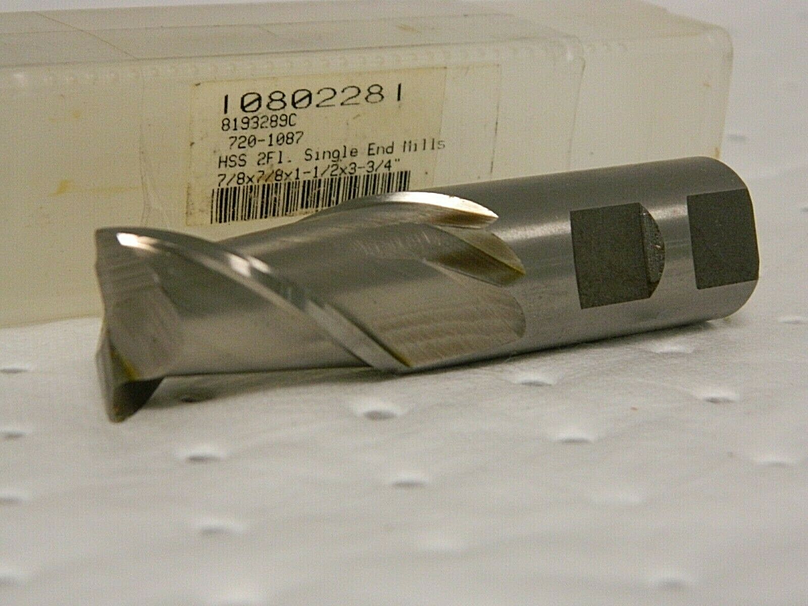 Interstate Single End Mill 7/8″ x 1-1/2″ x 3-3/4″ 2F HSS 720-1087