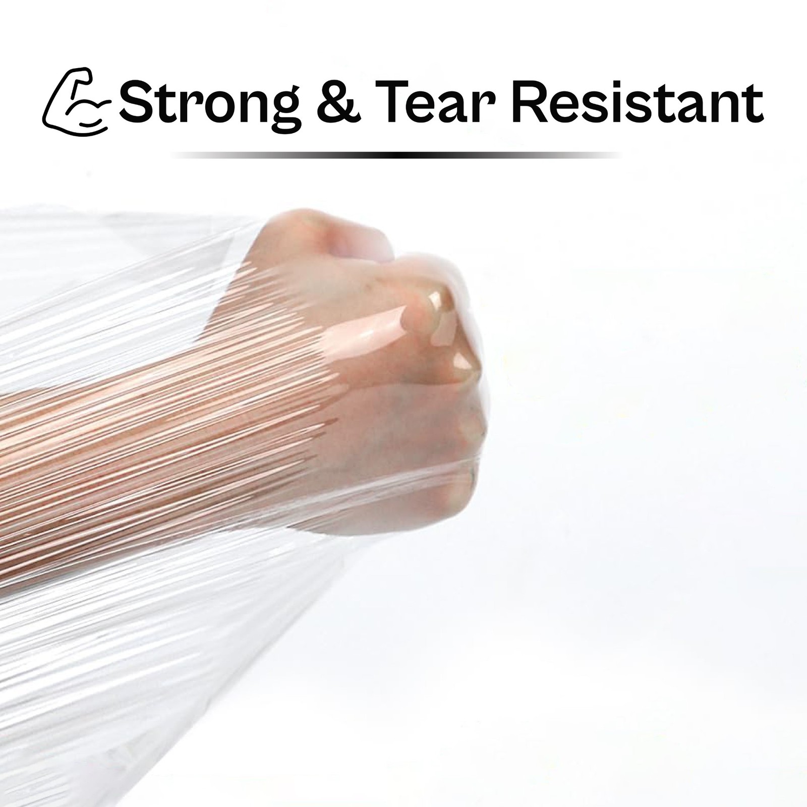 1 Roll Cast Machine Length Stretch Wrap Shrink Film 19.7″ x 6000′ 80 Gauge