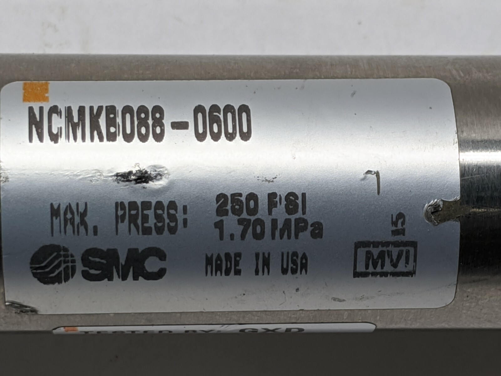 SMC NCMKB088-0600 Non Rotating Pneumatic Cylinder 7/8″ Bore 6″ Stroke