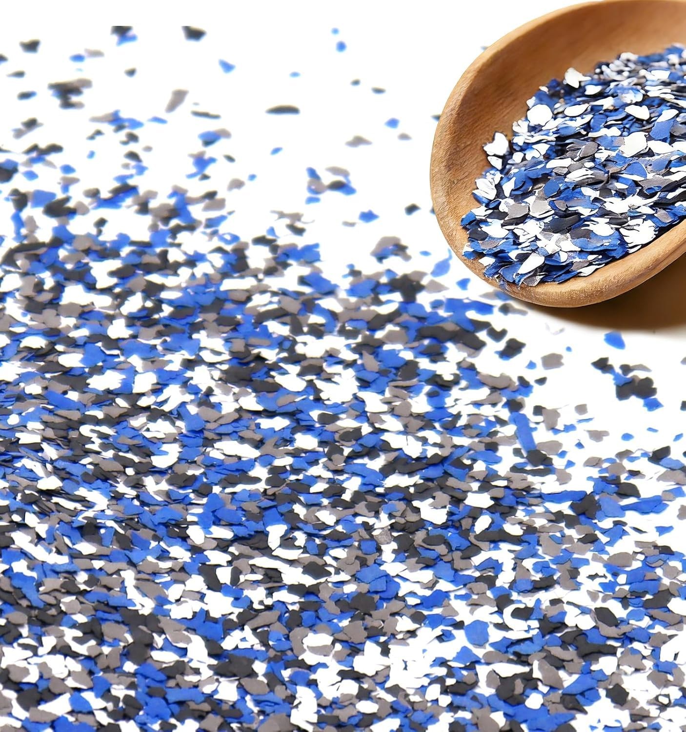 Epoxy Floor Flakes, 454g/1Lb Chips Flakes 16 Ounce (Pack of 1), Blue