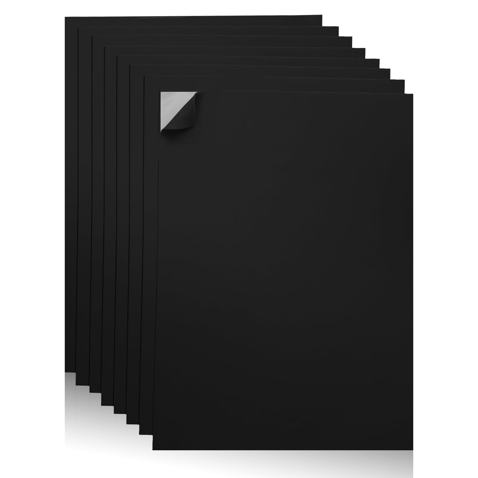 Self-Adhesive EVA Foam Sheets for Crafts – 2mm Thickness 8 Black Sheets, 6