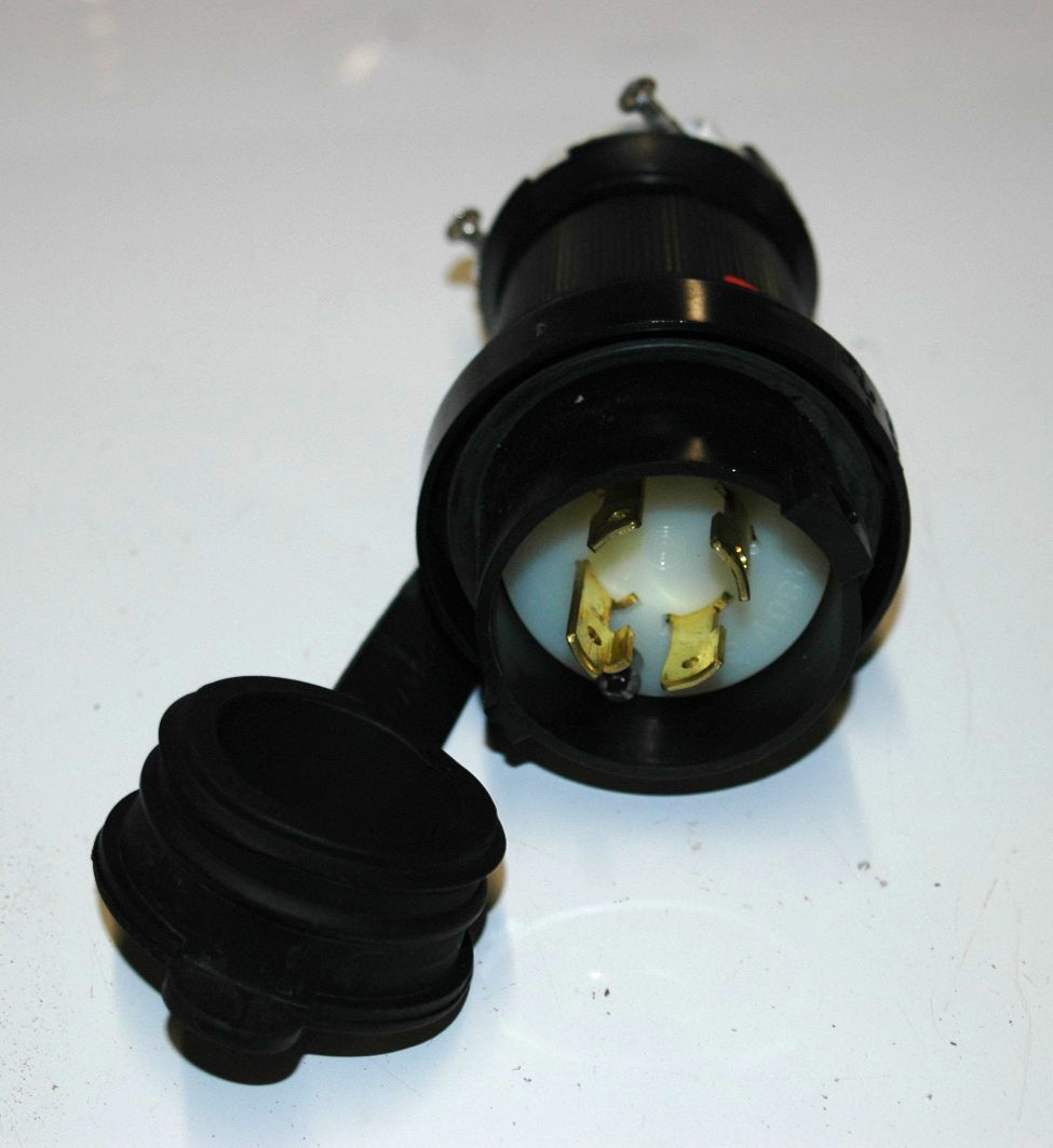 -Hubbell HBL2731SW 30A 480V Watertight Twist-Lock Plug NEMA L16-30P 3-Phase 4W S