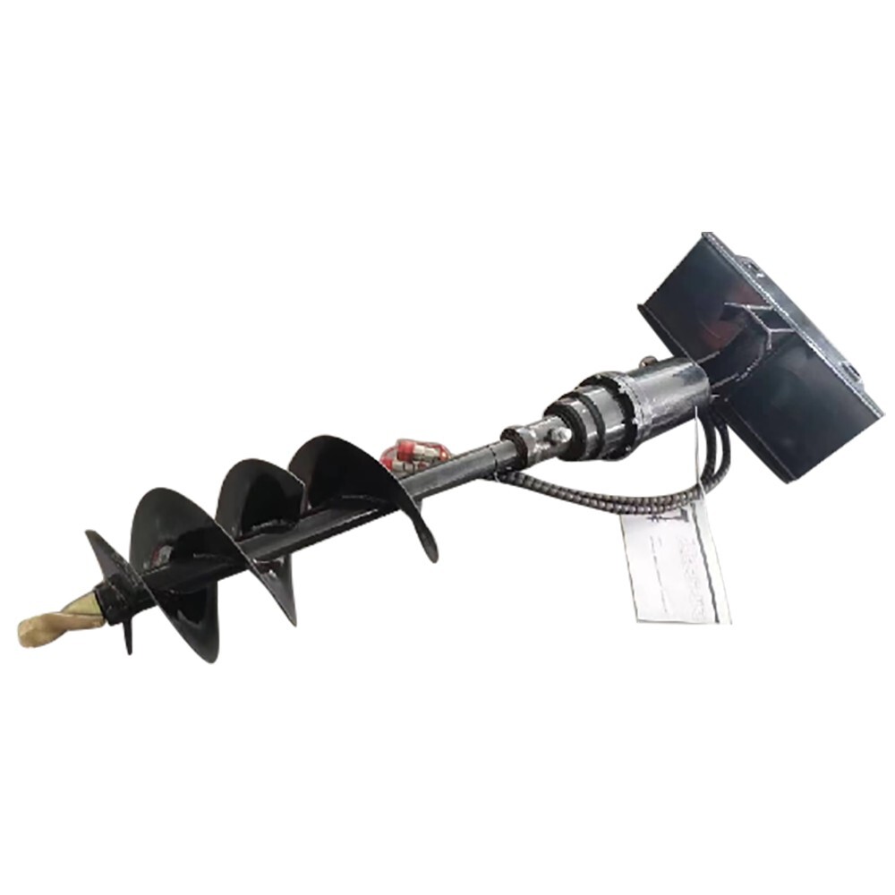 Agrotk M-AG Hydraulic Auger Mini Skid Steer Attachment 12inch for Micro Loader