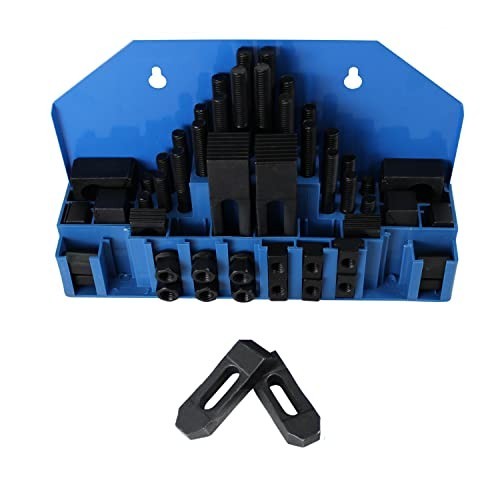 58pc 5/8in Slot 1/2-13 Stud Hold Down Clamp Set for Bridgeport Mill