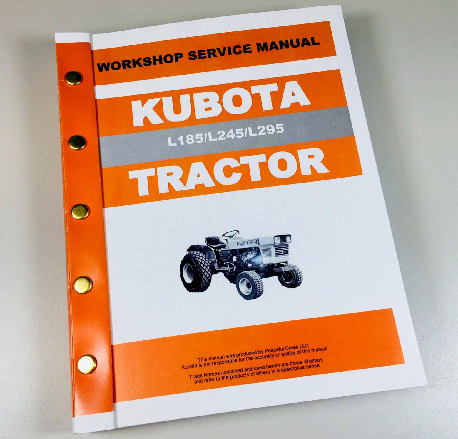 Kubota L185DT L245DT L295DT Tractor Service Repair Manual Technical Shop Printed