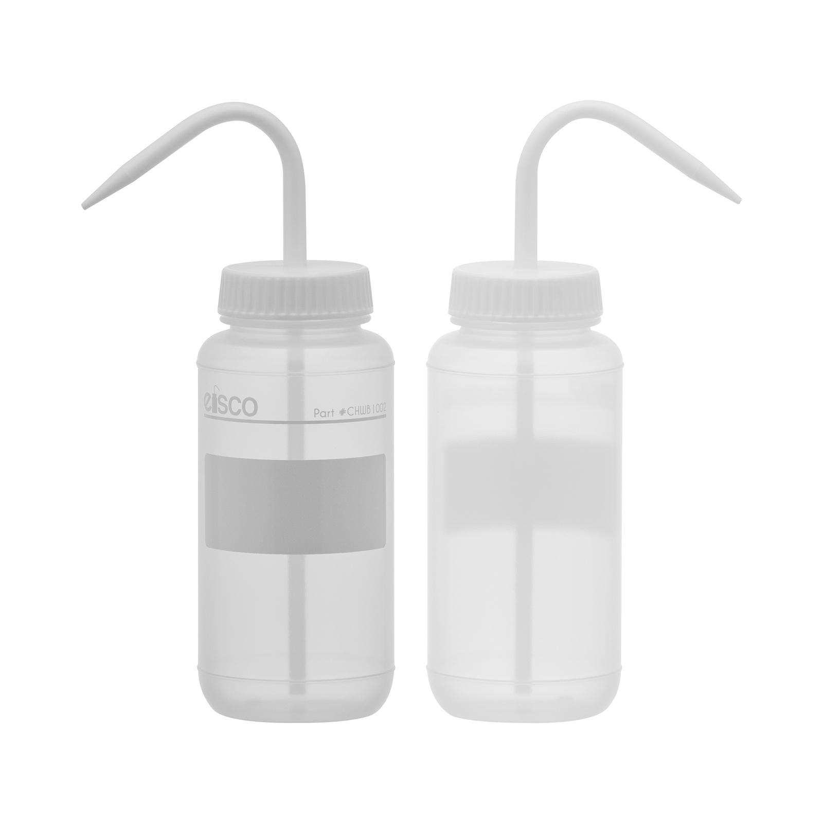 2PK Chemical Wash Bottle, No Label, 500ml – Wide Mouth, LDPE – Eisco Labs