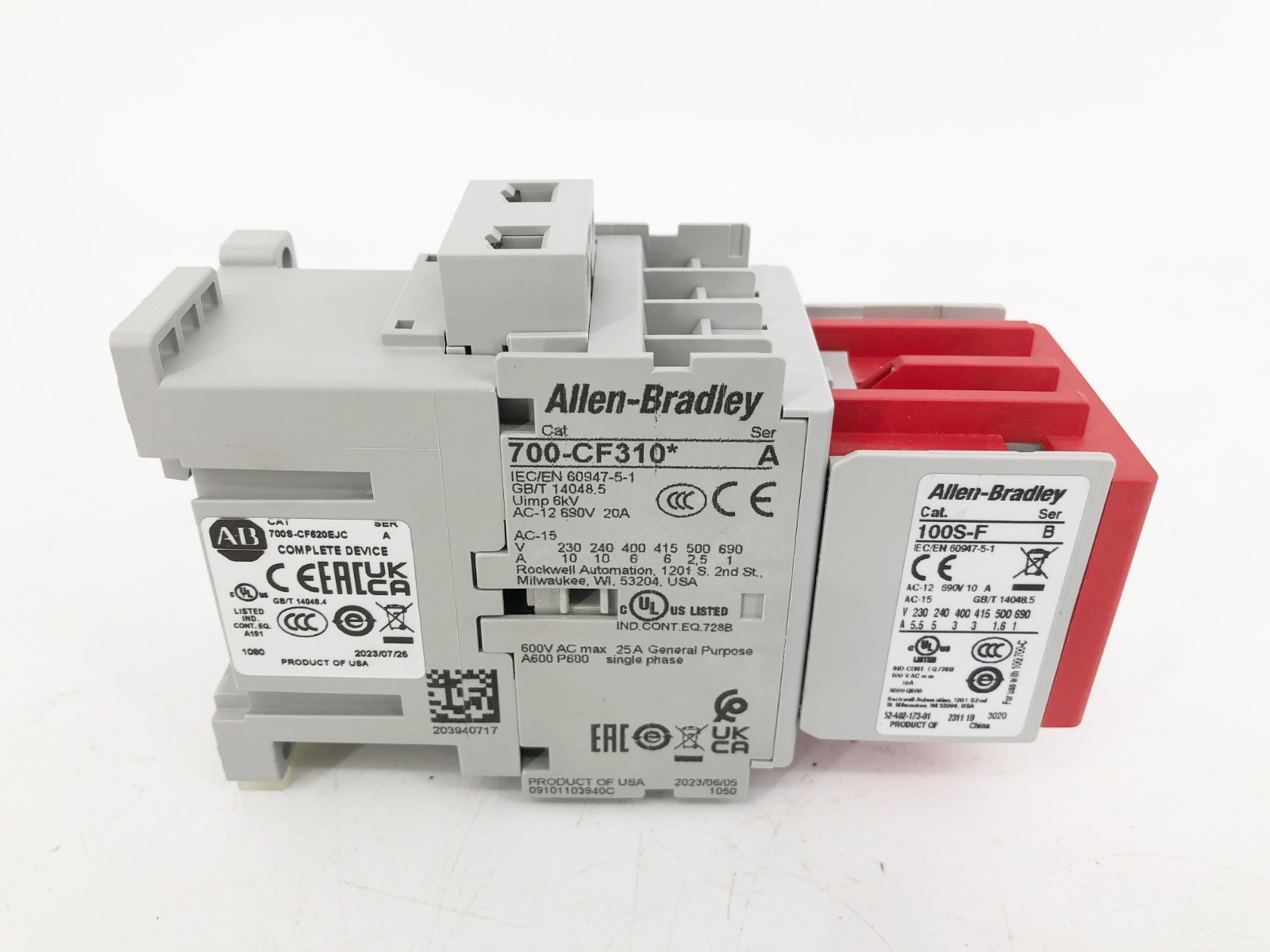 New Allen Bradley 700S-CF620EJC Ser. A Safety Control Relay 24VDC
