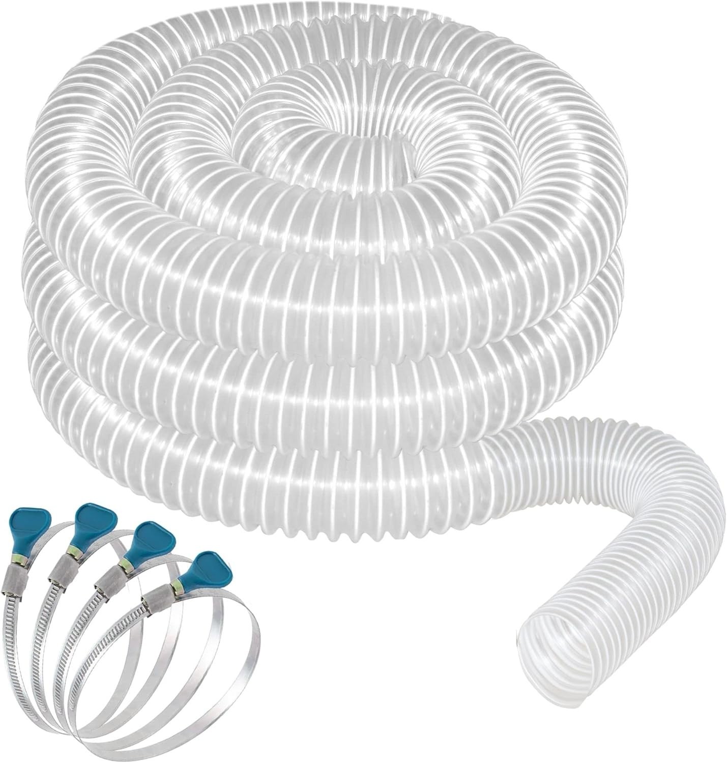 Heavy PVC Dust Collection Hose 2 1/2″ x 20′, Puncture Resistant PVC Dust Coll…