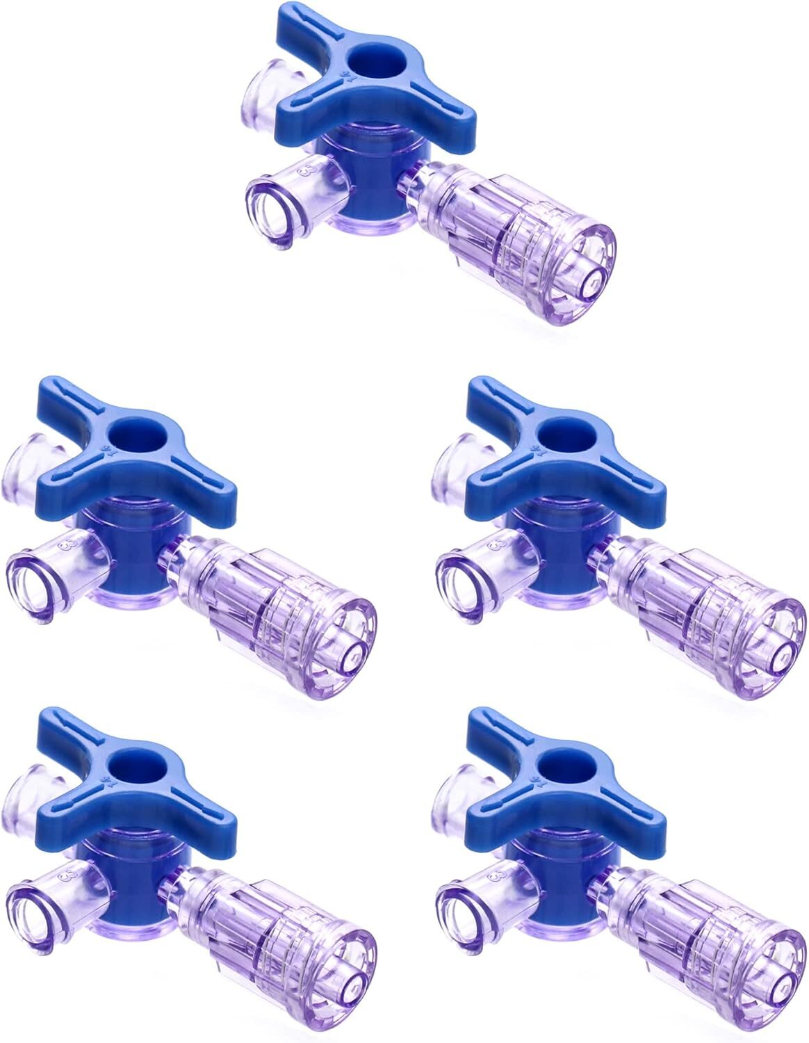 2-Way/3-Way Stopcocks Luer Connection, Mixing Luer Connector Adapter (10Pcs)
