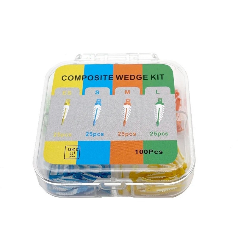 100 x Disposable Plastic Wave Shape Dental Tooth Gap Composite Interdental Wedge