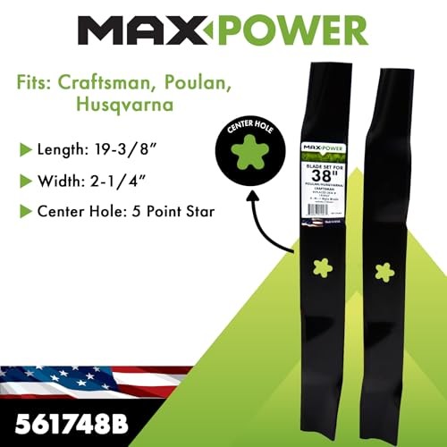 MaxPower 561748B 3-N-1 USA MADE 2 Blade Set