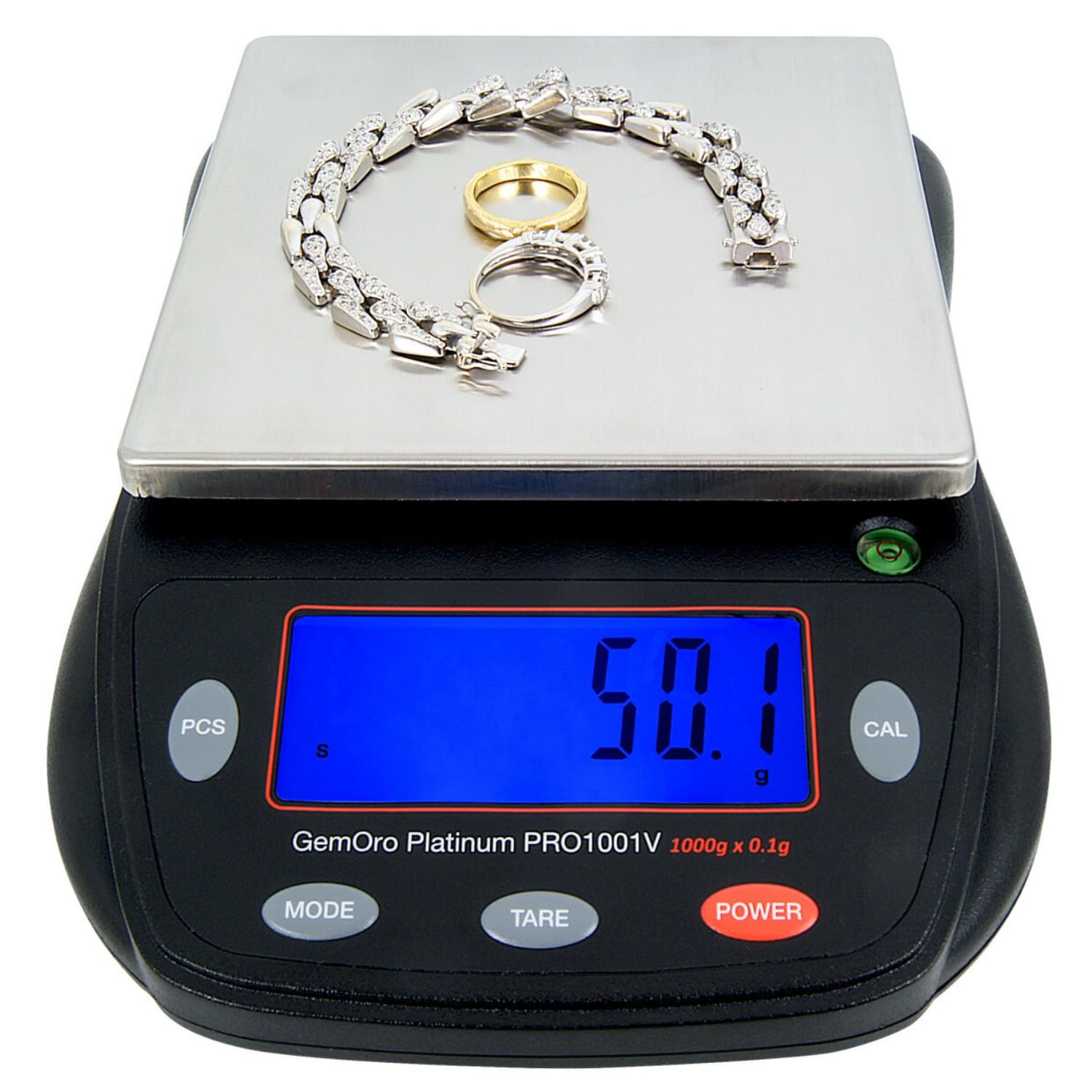 GemOro Platinum PRO1001V | Durable Precise Jewelers Countertop Portable Black