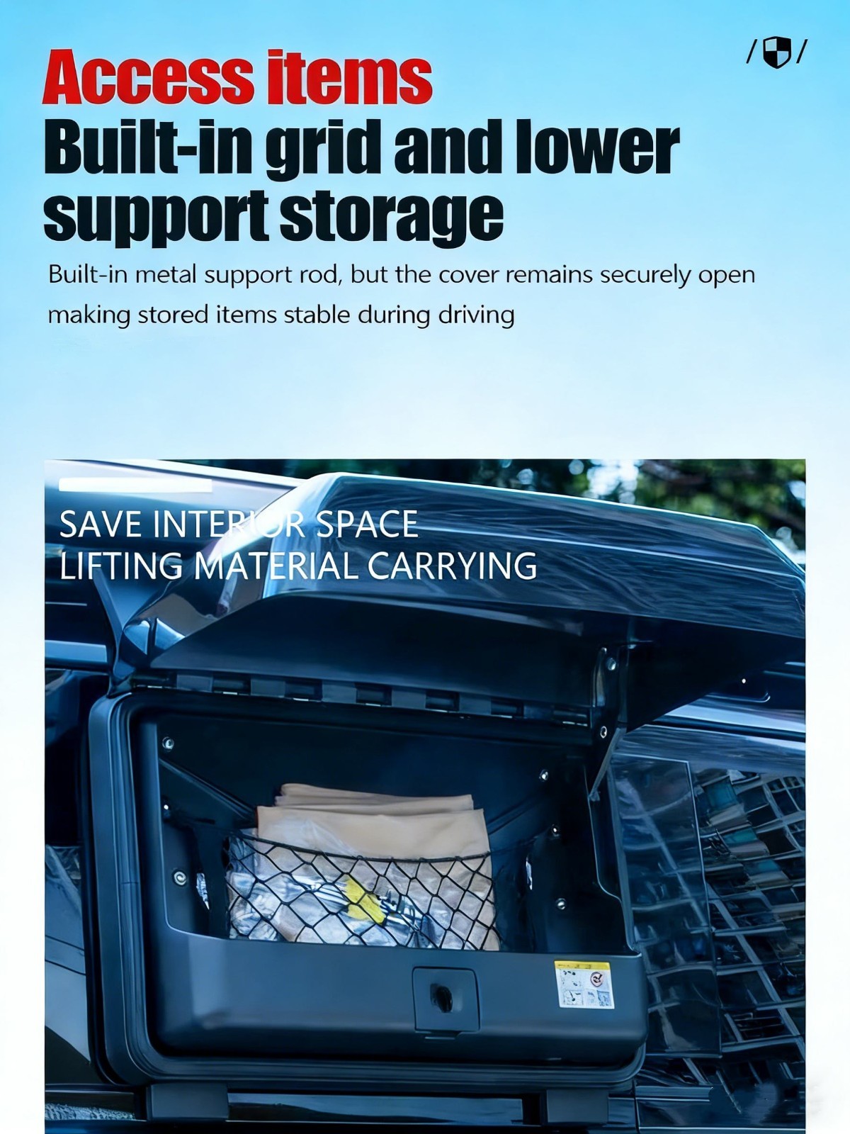 Glossy Black Side Storage Box for 2020-2025 Land Rover Defender 110 Toolbox