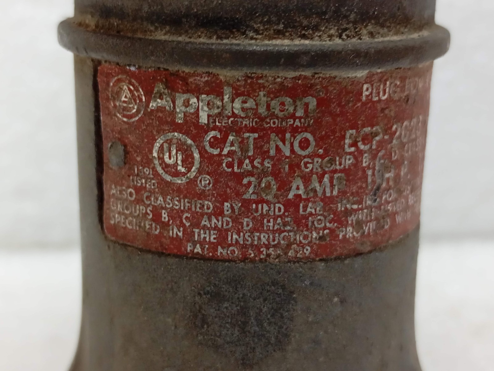 Appleton cat no.ECP-2023 PLUG