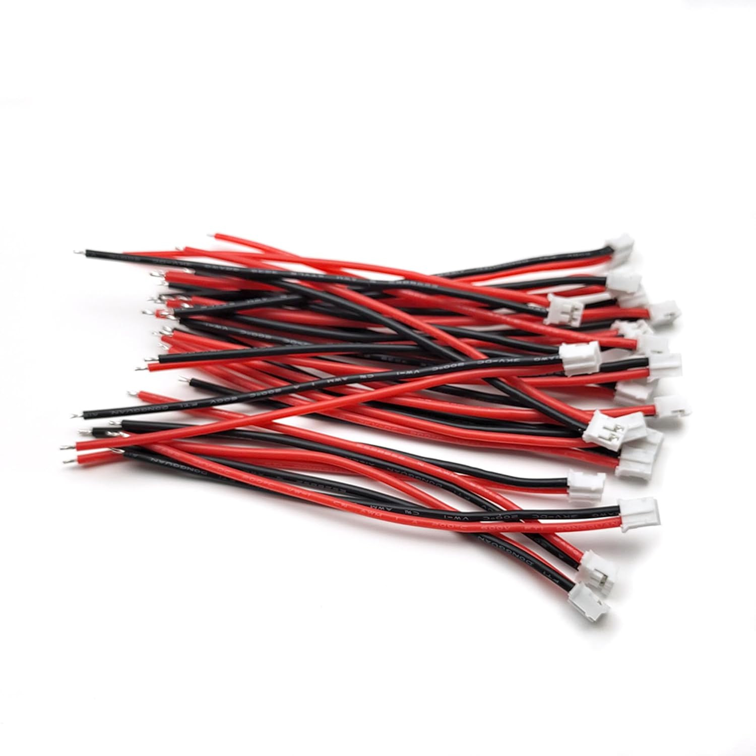 20 Sets Mini Micro JST-PH 2.0Mm 2 Pin Male Connector with 10Cm Silicone Wire Cab