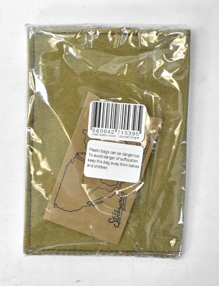 Hide & Drink Waxed Canvas Field Notes Cover Wallet Case 3.5″ x 5.5″ Army Green