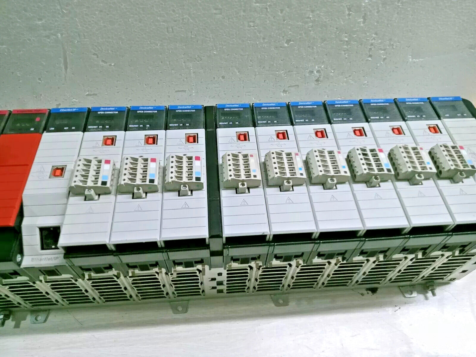 ALLEN BRADLEY FULL LOADED RACK WITH 1756-L73S AND 2 UNITS OF 1756-EN2T