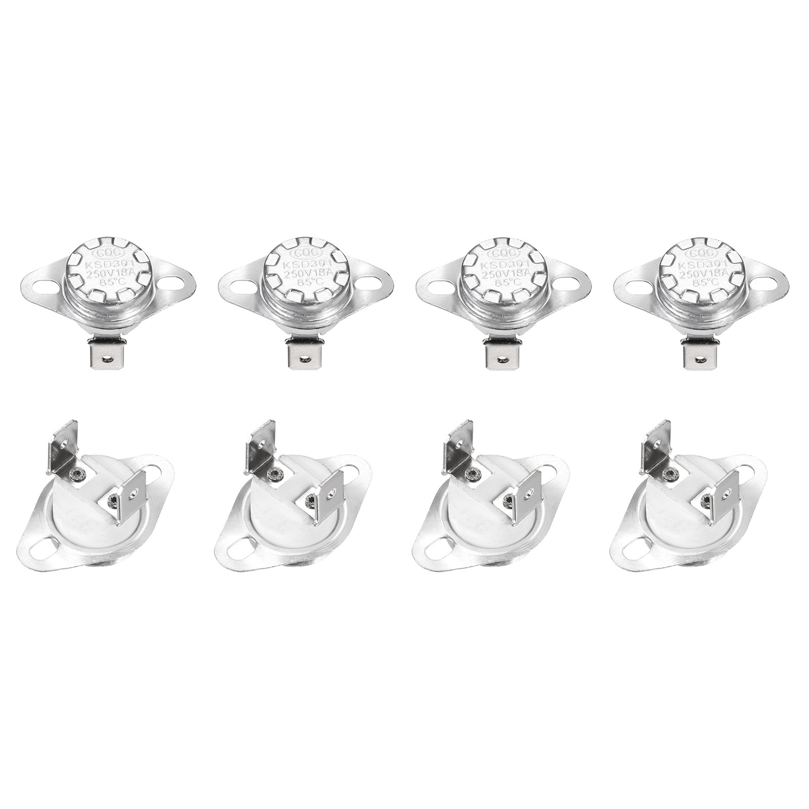 KSD301 Thermostat 85°C/185°F 16A N.C Adjust Snap Disc Temperature Switch 8 Pcs