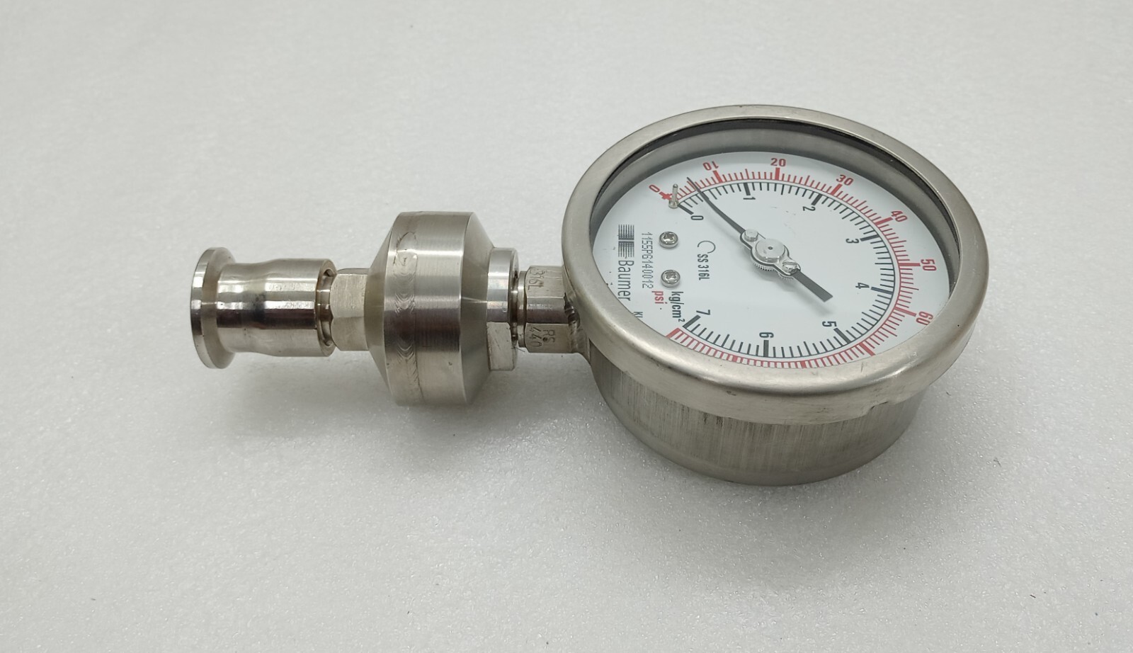 Baumer Pressure Gauge 0 TO 100 PSI 1155PG140012
