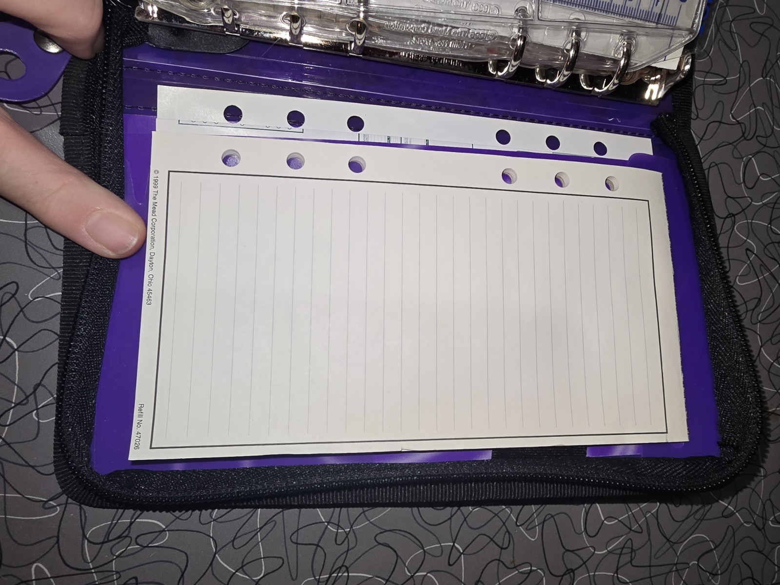 Vtg. Y2K NEW Mead Brights Daily Planner Address Telephone Note 6 Ring Binder