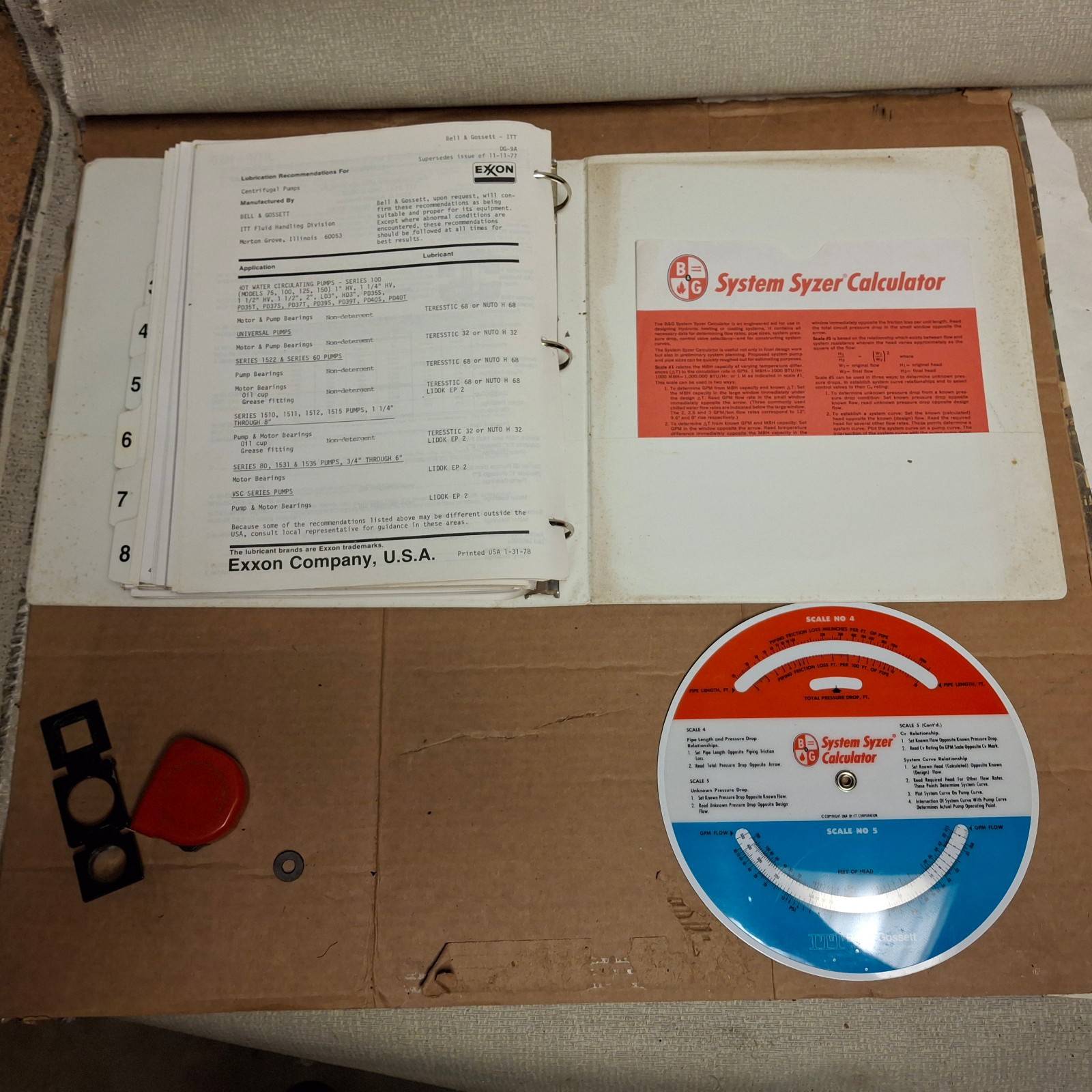 Bell & Gossett/ITT/Hydronic System Maintenance Training Manual/Loose Leaf Binder