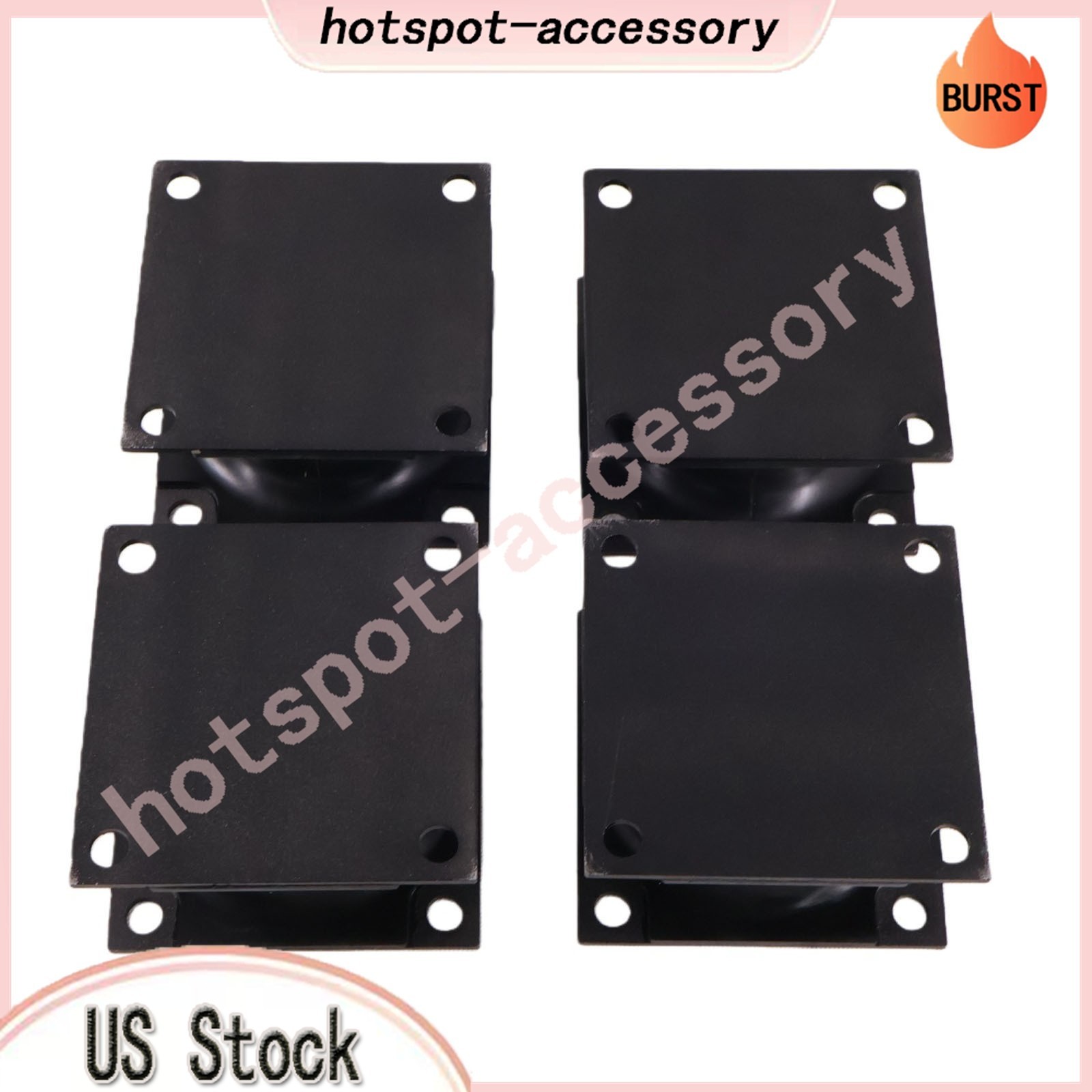 4PCS Vibratory Plate Compactor Rubber Isolator Shock Mount Fits For Doosan