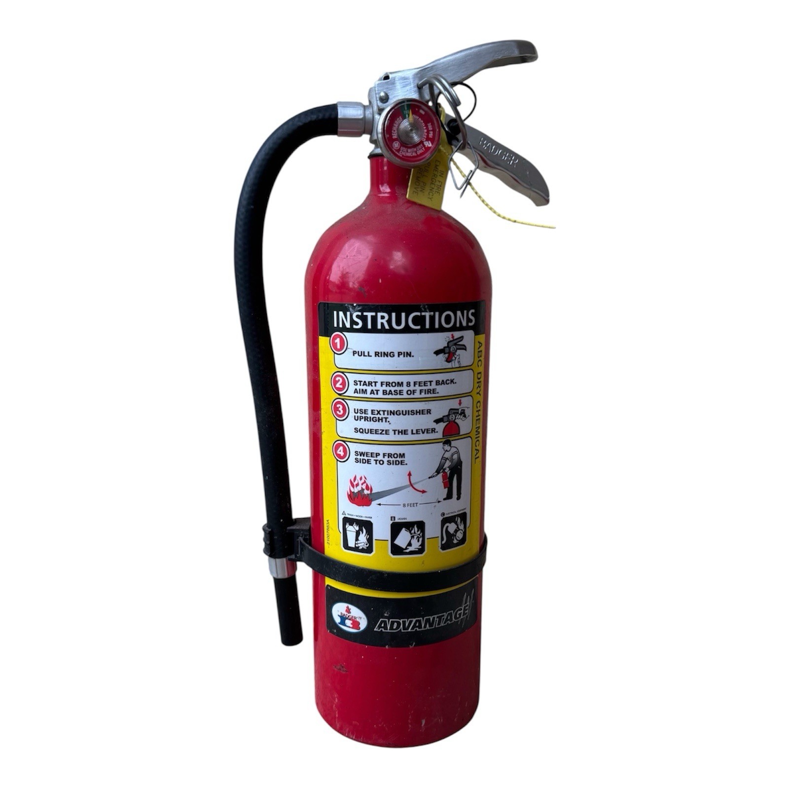 Fire Extinguisher Badger Advantage 5 Pounds «ABC Dry Chemical Model ADV-550