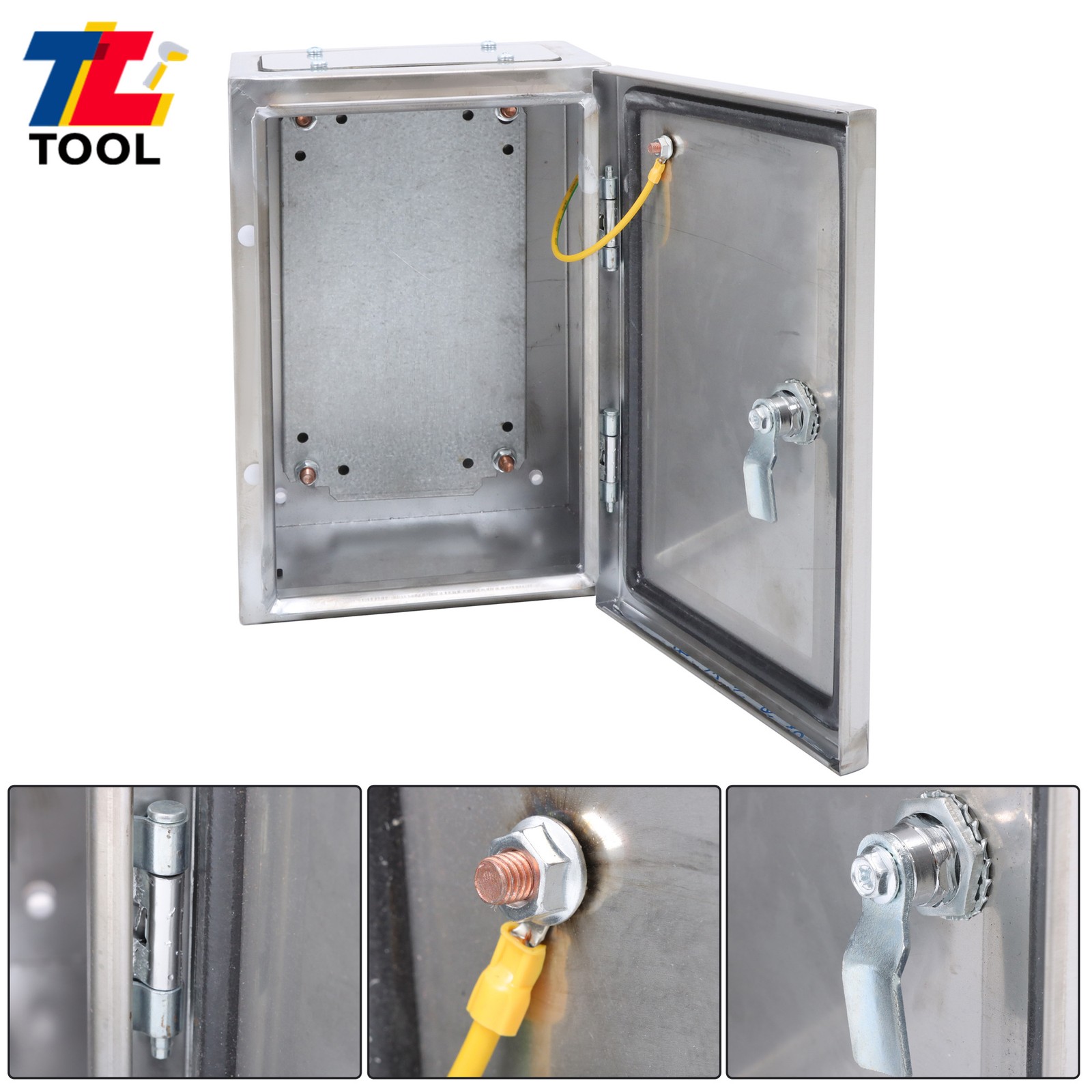12x8x6″ IP66 Electrical Enclosure Junction Box Stainless Steel NEMA 4X