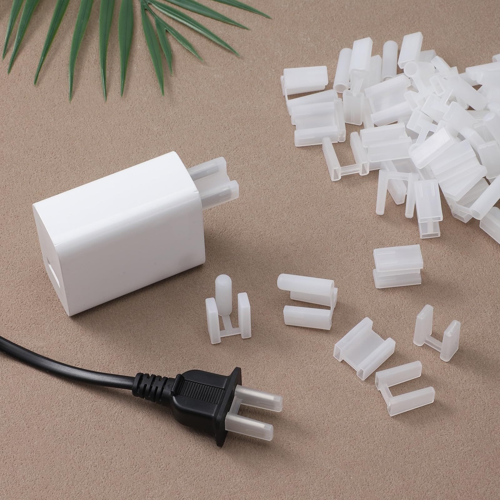 60 Pieces Plug Cover, Outlet Plugs Covers, 3 Prong and 2 Prong Plastic Protec…