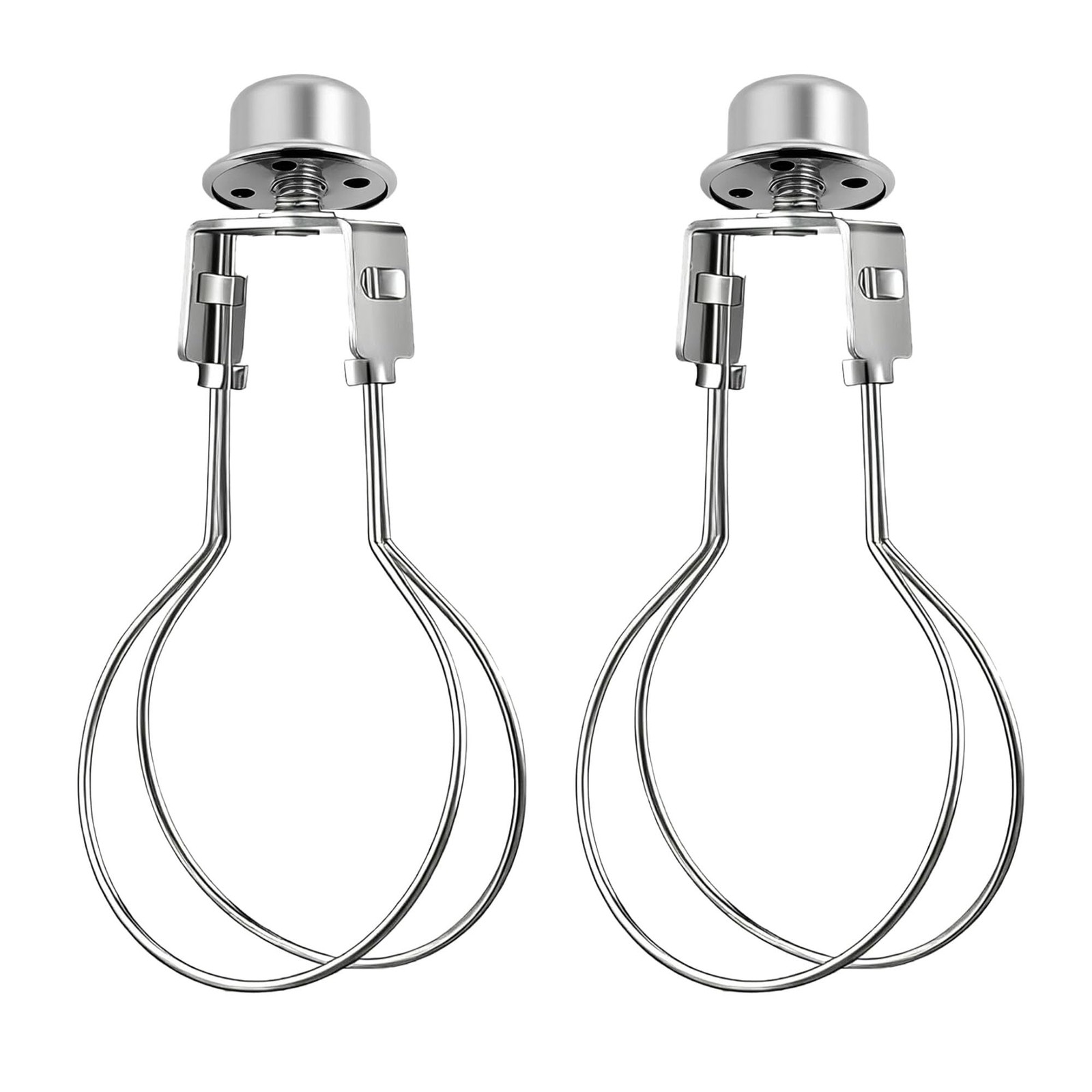 Clip on Lampshade Adapter 2 Pack, Gold Silver Black Antique Bronze Lamp Shade…
