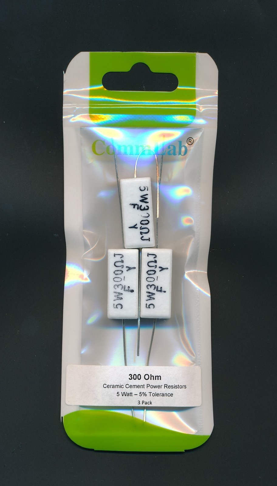 1 or 3 Pack 5W Cement Power Resistors 0.22-150K ohm PREMIUM 5 Watt YOU CHOOSE