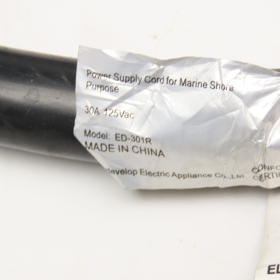 Epicord ED-301R 30A 3 Wire RV Recreational Vehicle Extension Cable 40′