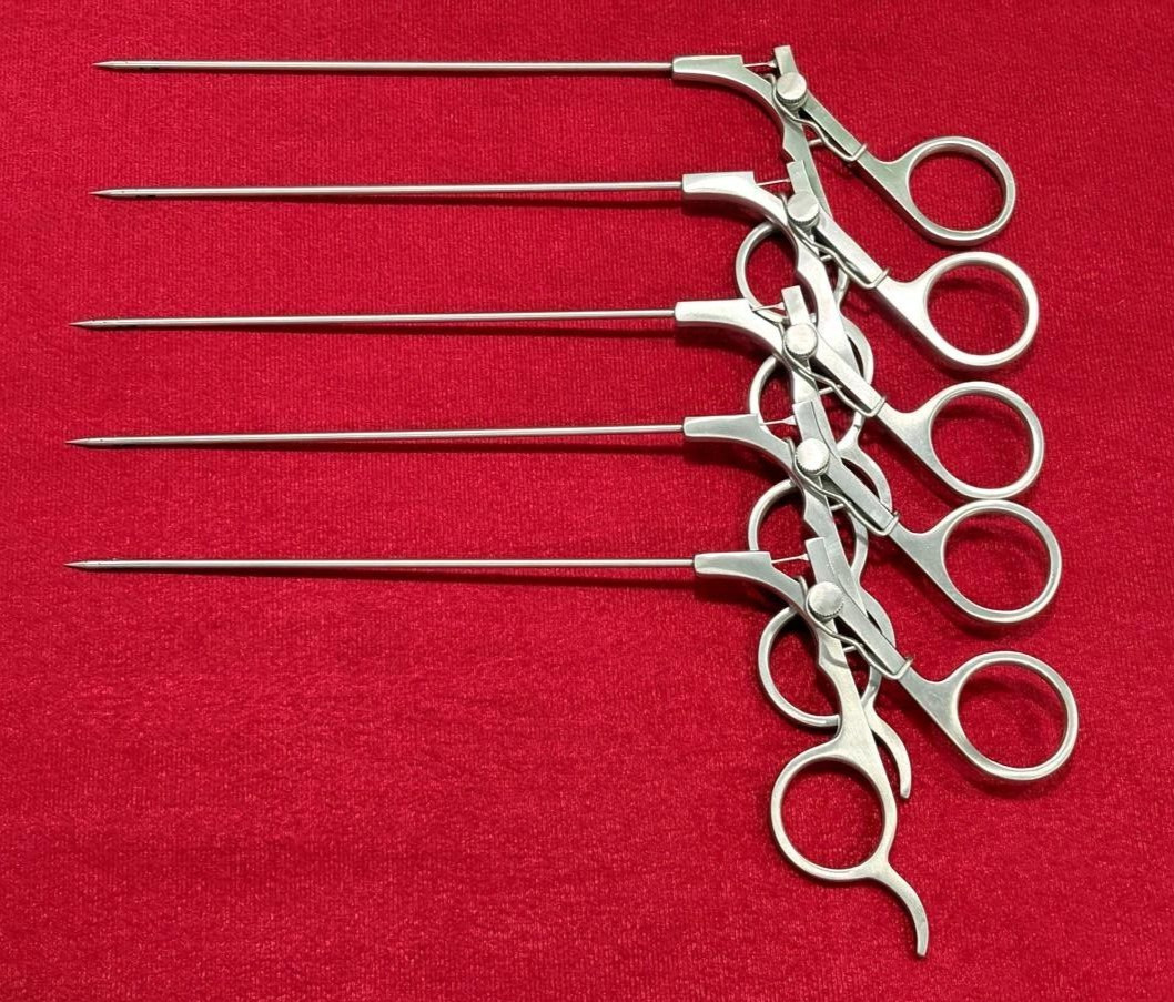 5pc-Laparoscopic Suture Passer Fascial Closure Port Closure 2.5mmx170mm Reusable