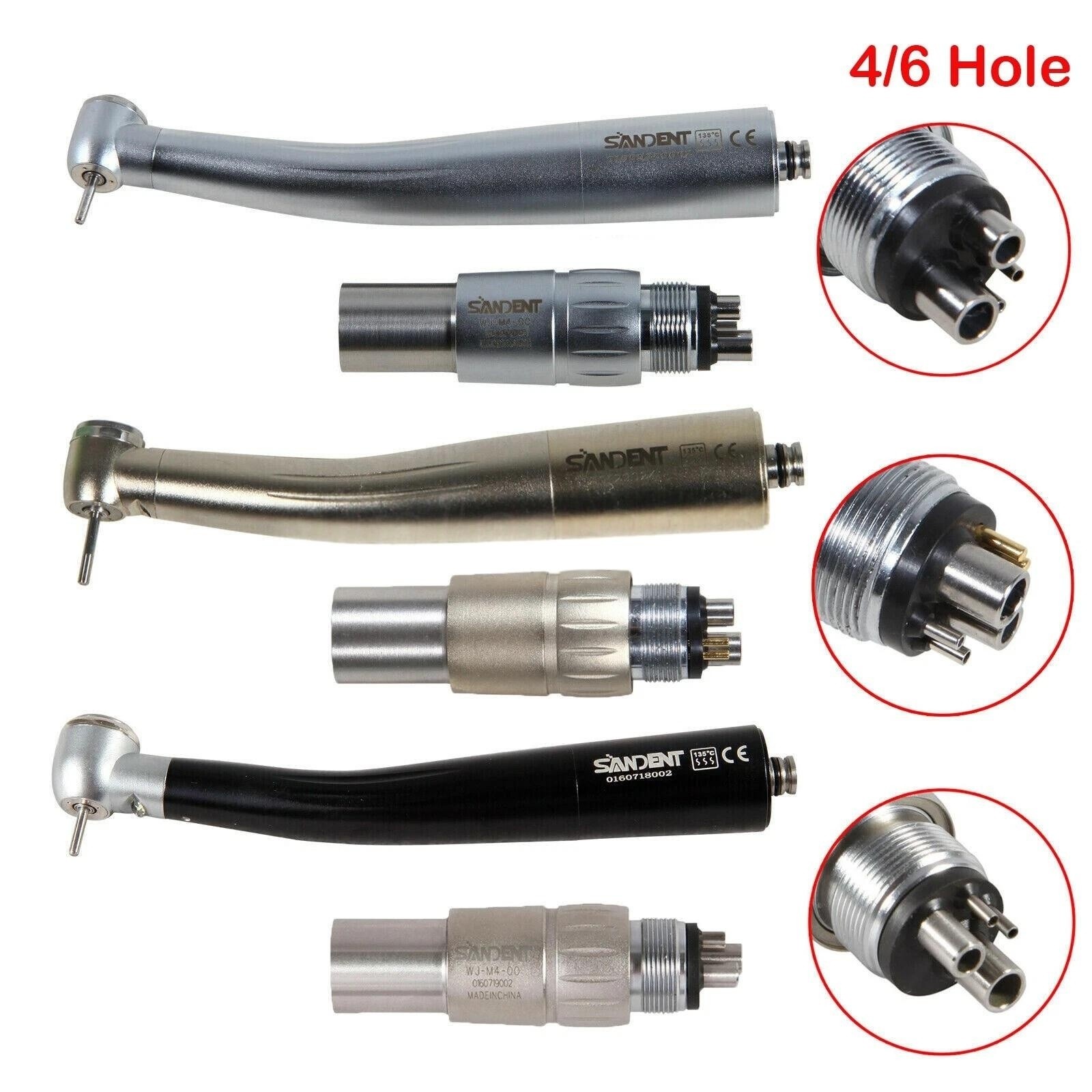 NSK Style Dental High Speed/E-generator/Fiber Optic LED Handpiece 4/6H Coupler