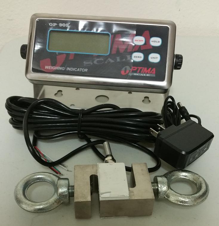 Crane Scale 1000 lb x 0.1 lb, S type Load cell 1000 lb,Digital Indicator,NEW