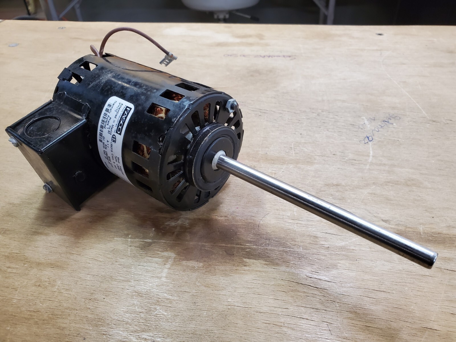 Fasco 0382562-00 Motor, 71902383 Type U90B1 LR6319 Class B AO 115V 1.1A 1200 RPM