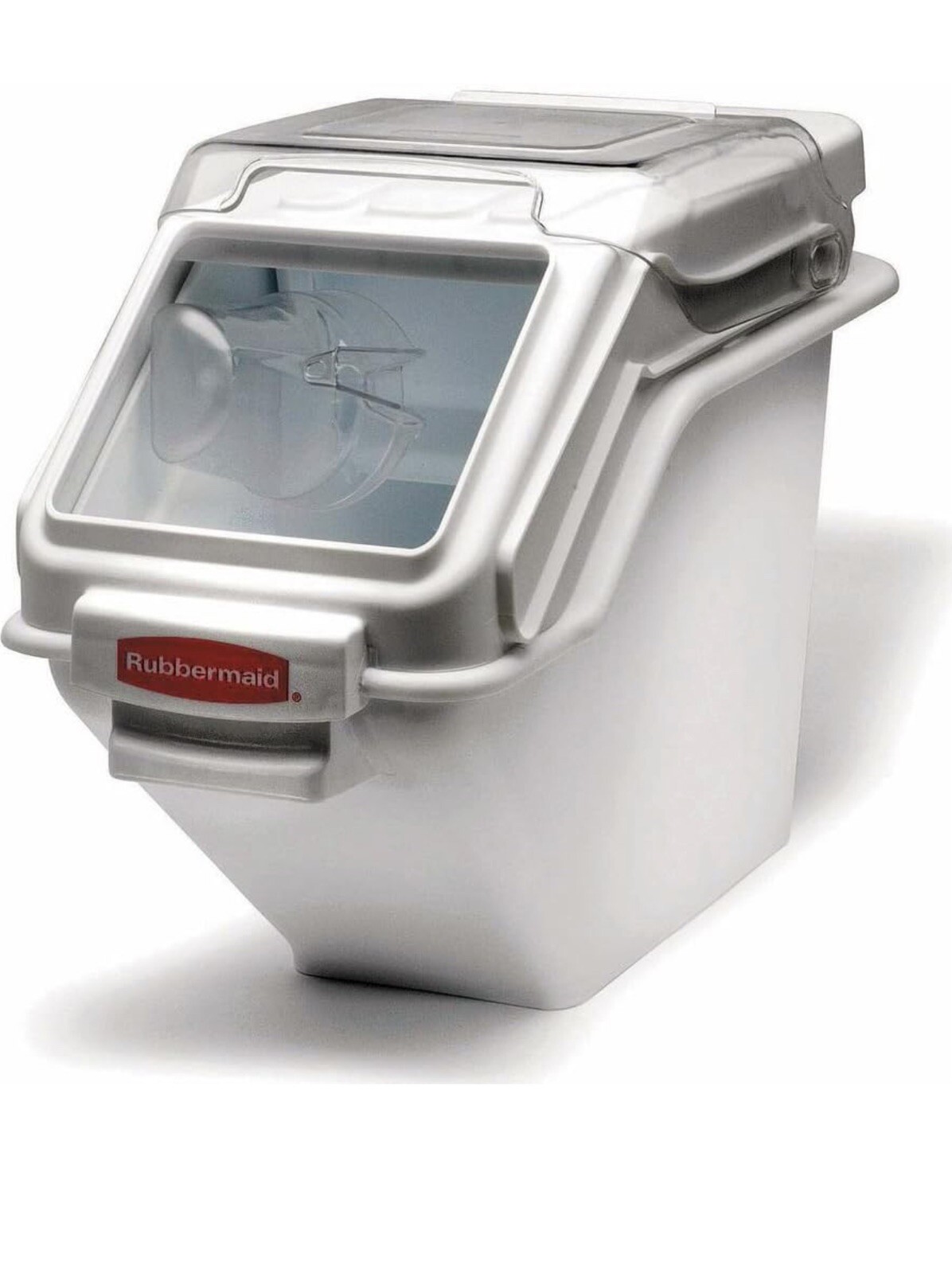 Rubbermaid Commercial Fg9g5700wht Bulk Storage Bin, 100 Cup W/Scoop And Lid, NEW