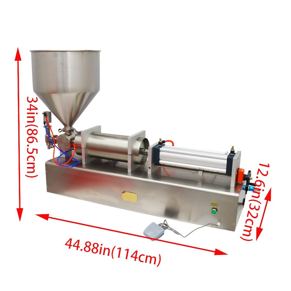 Paste Liquid Filling Machine 110V 1000-5000ml Oil Shampoo Stainless Steel Filler