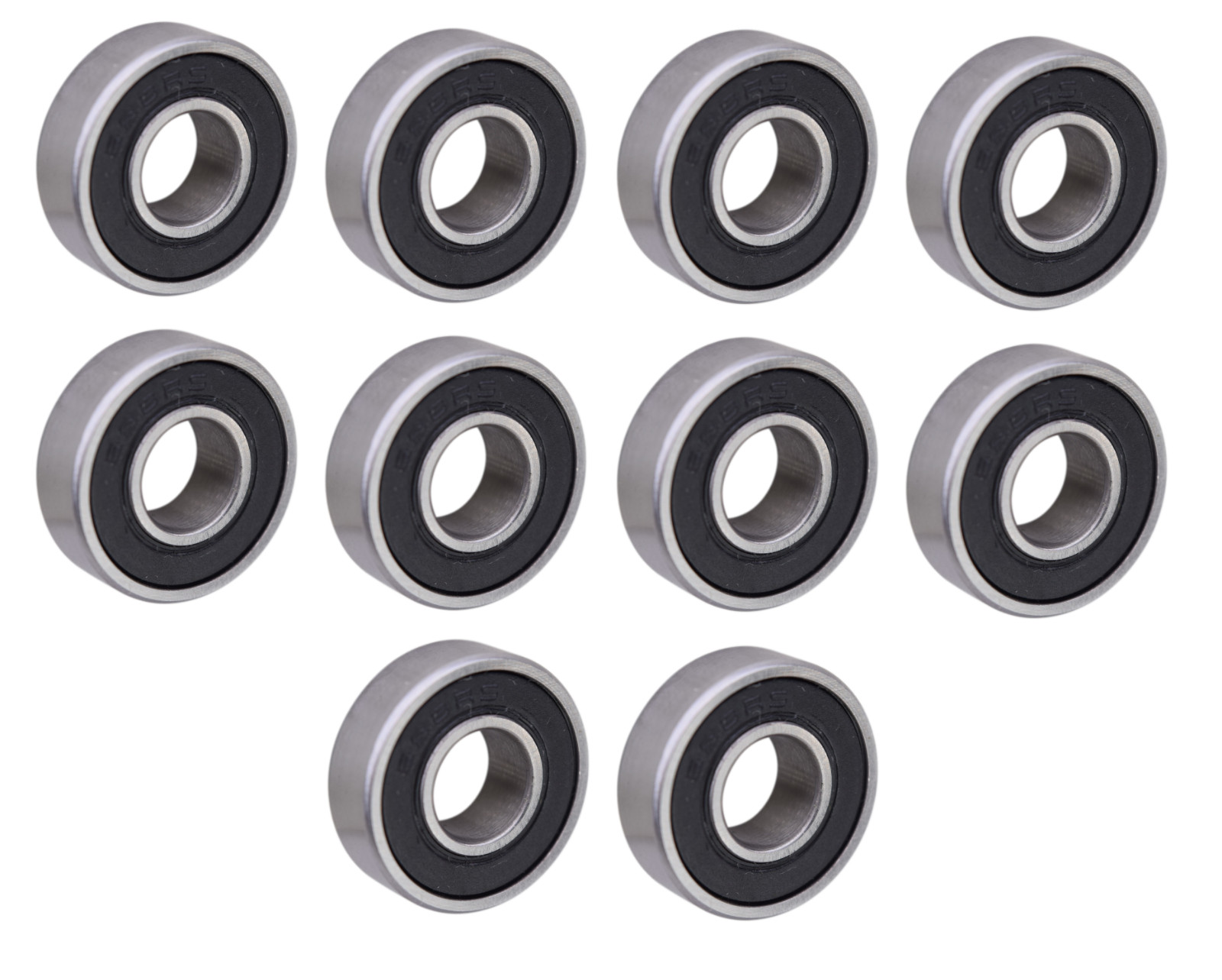 (10 Each) 698-2RS, 698LU, R1980-2RS Sealed Radial Ball Bearing 8X19X6 SpinCo