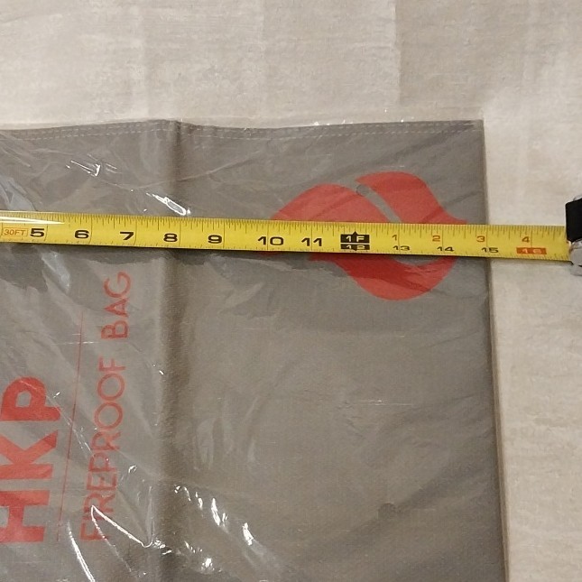 HKP Fireproof Bag Gray/Red 11″ x 15″ Document Protection Bags & Pouches