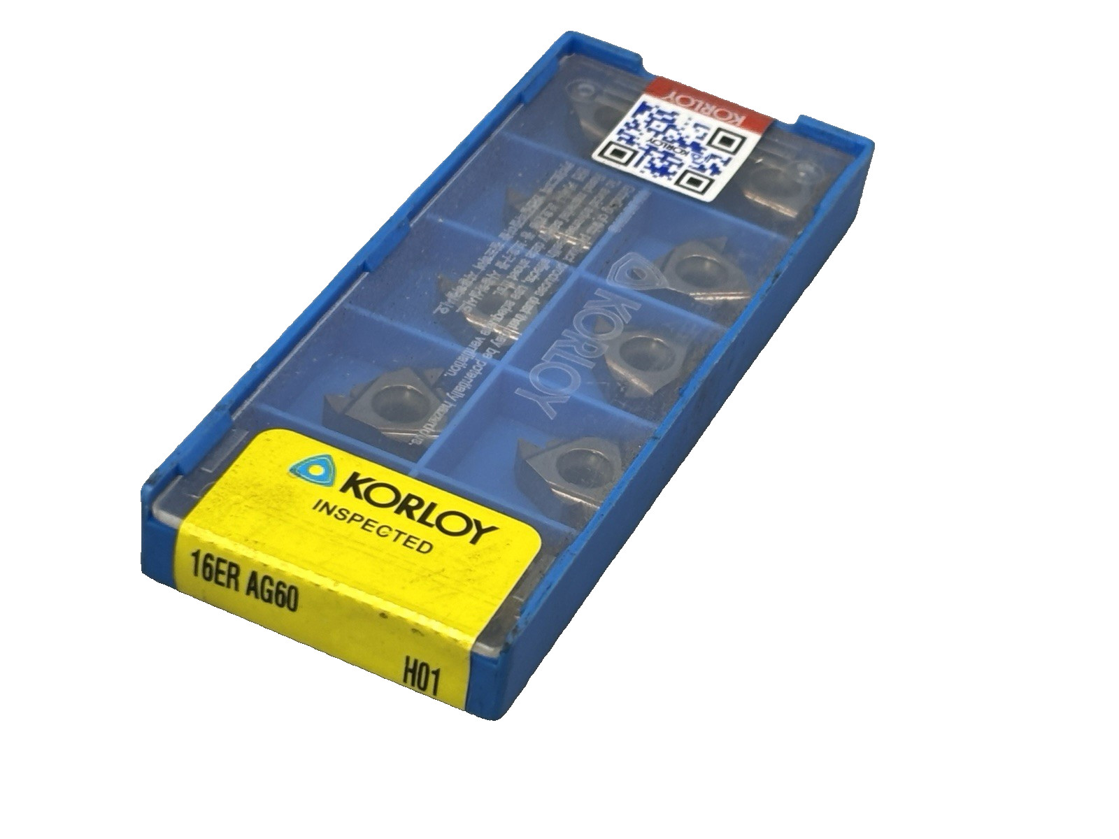Korloy 16ER AG60 H01 Carbide Threading Inserts External TPI 8-48 (Box of 10)