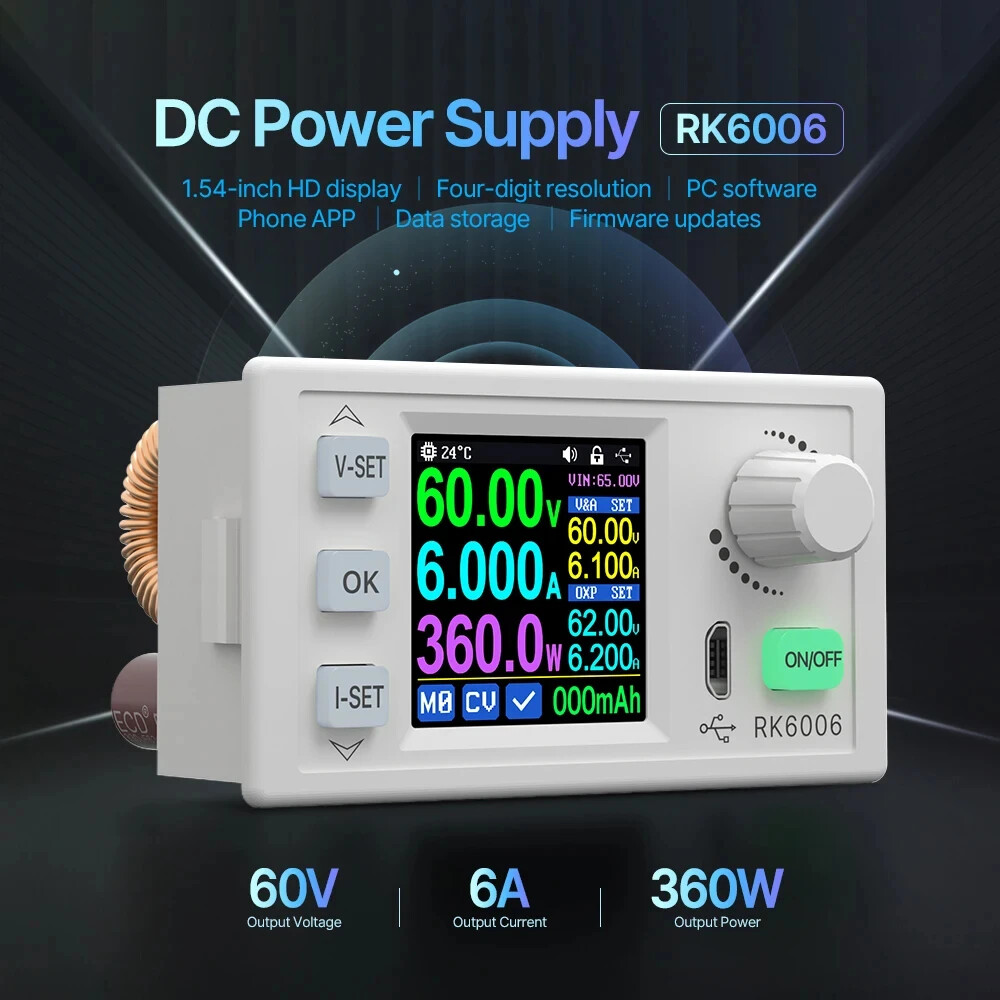 Digital DC Voltage Regulator Adjustable Portable Repair Power Supply