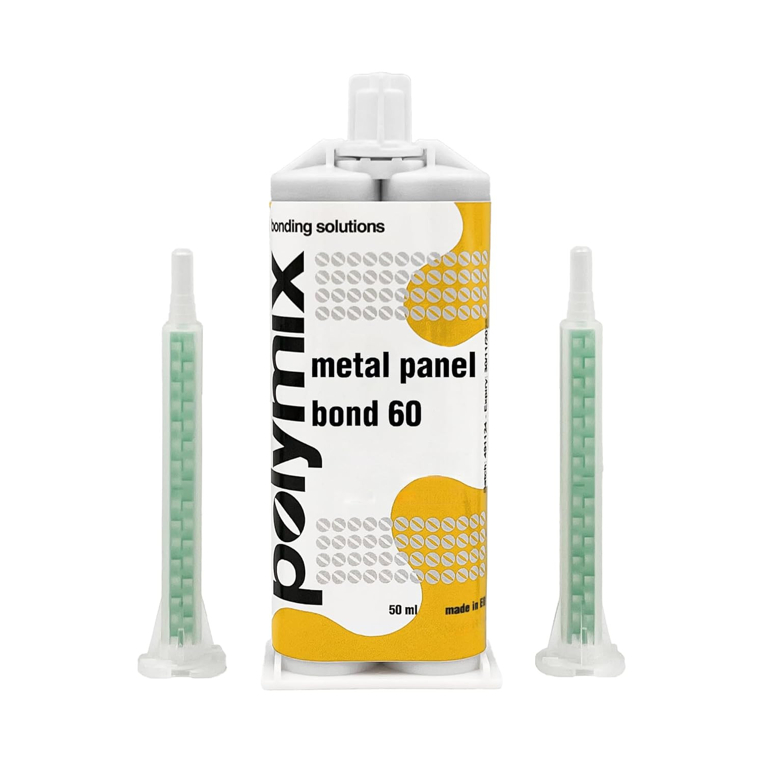 Metal Panel Bond 60 Adhesive 50Ml Cartridge & Two Application Mixing Nozzles