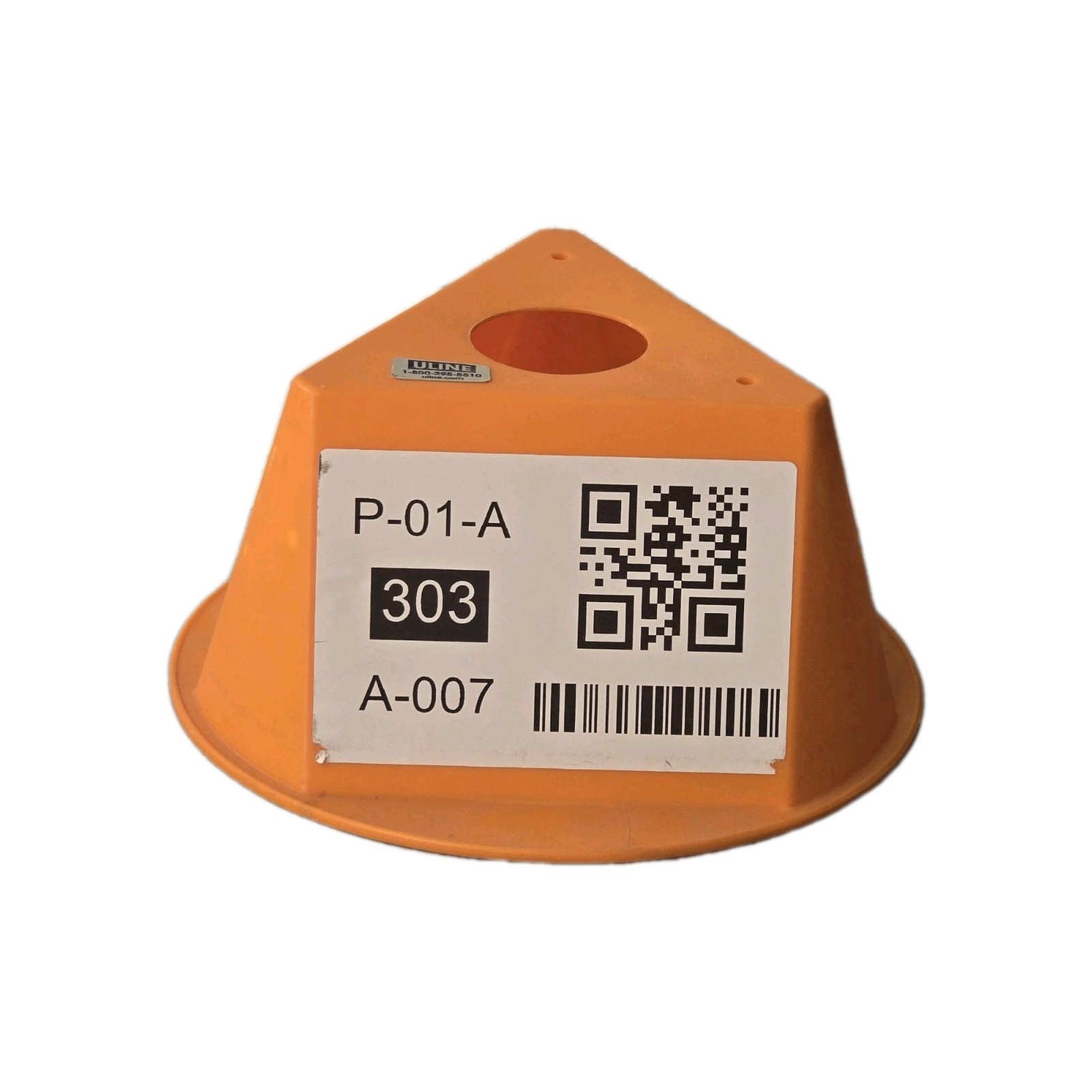 Uline Inventory Control Cap 10″ x 5″ Cones Orange Used Quantity 10