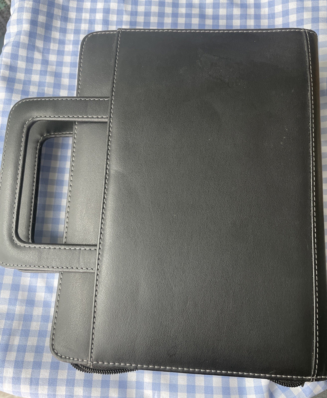 Notebook Organizer Multiple Pockets With Handle NWOT Back By Franklin Dovay