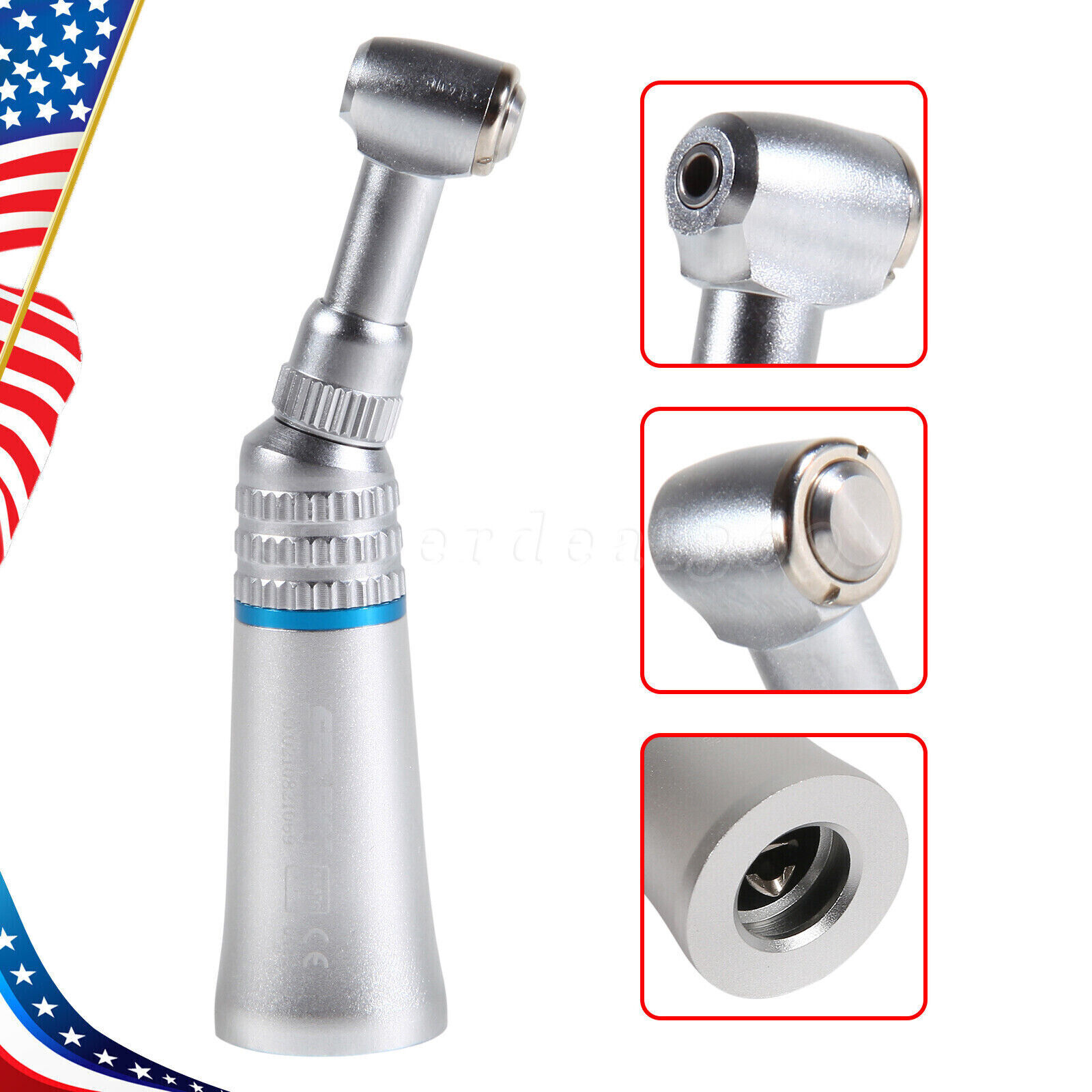 NSK Style Dental Slow Low Speed Contra Angle Handpiece Push Button E-type SEASKY