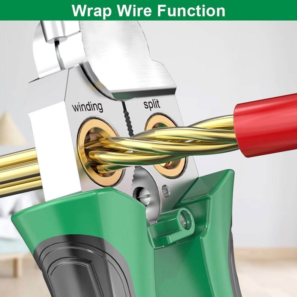 8in1 wire stripper with voltage test,suitable for 10-18 AWG,for electrician work
