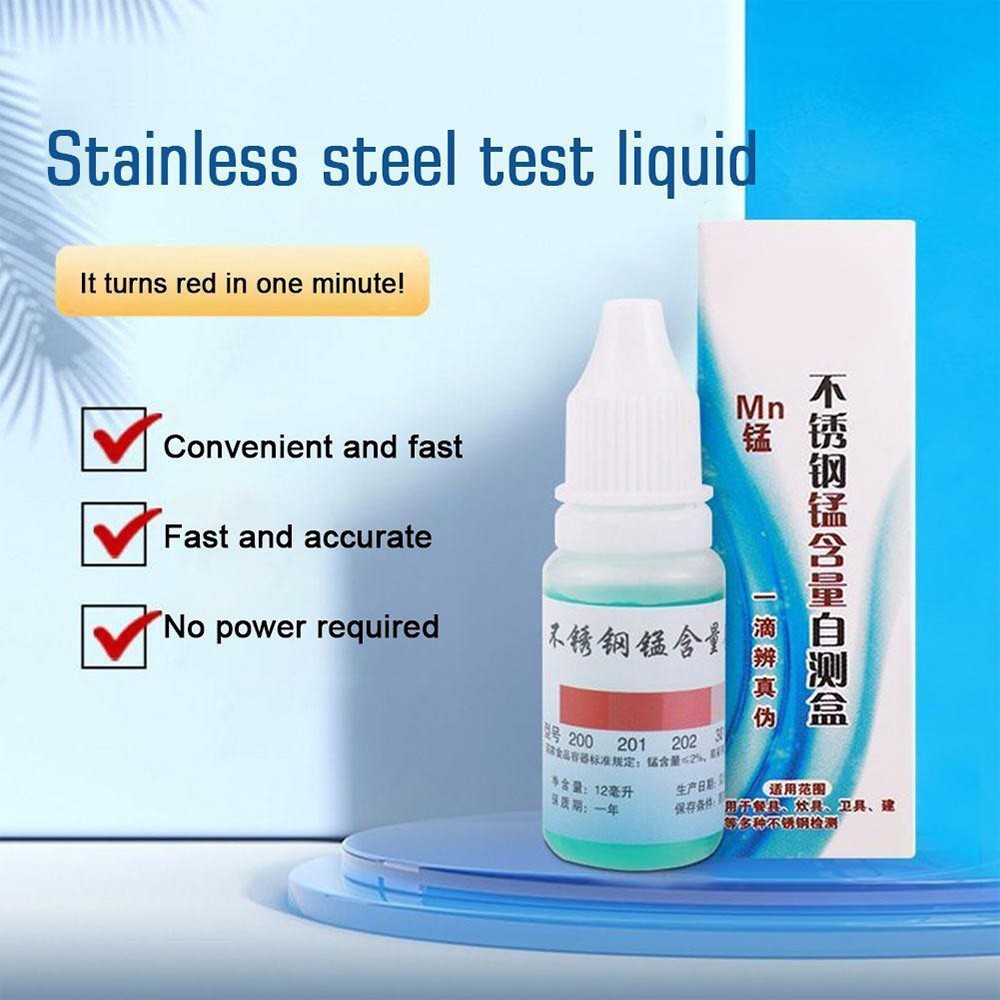 Stainless Steel Testing Reagent for Liquid Manganese Detection 304 Model 12ml*1